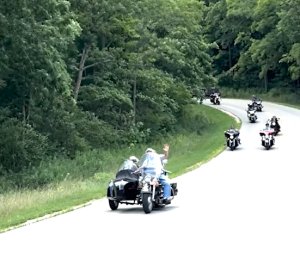 Mike's Last Ride - “We can make that happen,” said Northern Illinois Hospice Social Worker Sara Singleton, MSW LCSW, as she listened to patient Mike Rickert share his wish to ride a motorcycle again. Sara contacted Kegel Harley-Davidson and was connected with biker Tom D., who had a motorcycle and sidecar. He was happy to help Mike fulfill his dream. - Northern Illinois Hospice
