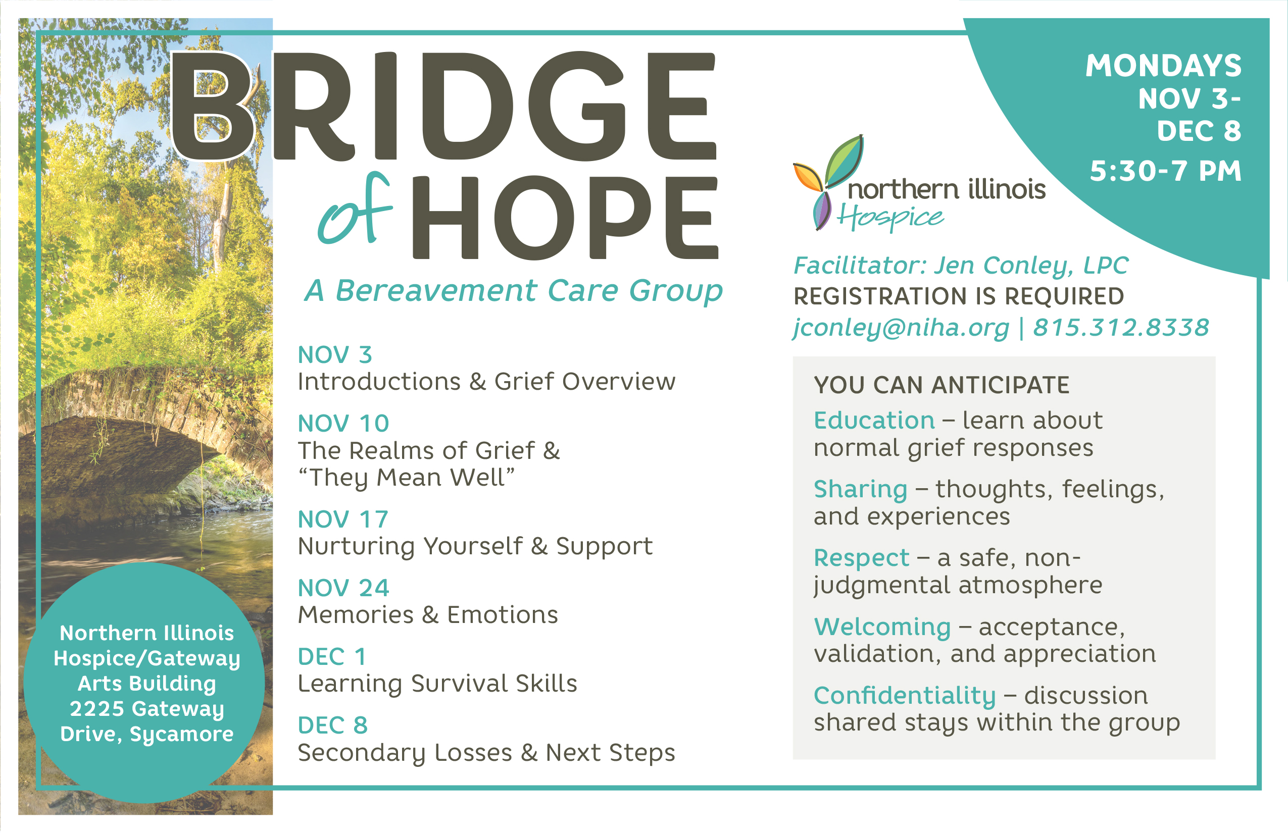 Bridge of Hope Bereavement Care Group – Sycamore – November 10, 2025